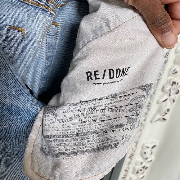 Re/Done crop Levi’s 31 - Picture 12 of 13